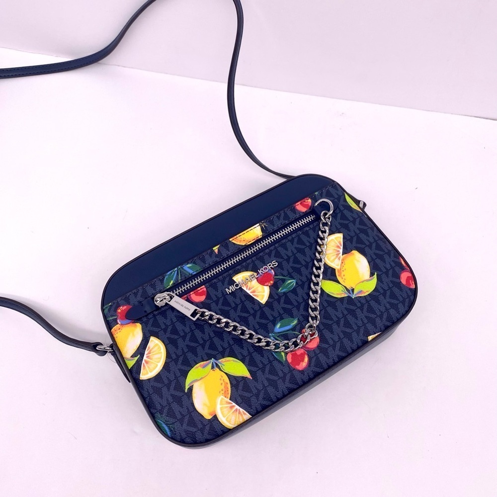 Michael Kors Large EW Zip Chain Crossbody Bag Admiral - Picture 2 of 12